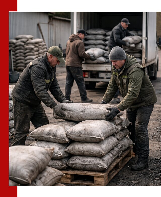 Доставка угля в мешках по выгодным ценам в Бирске