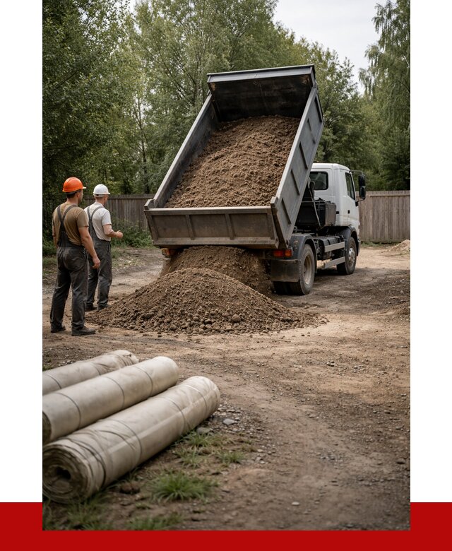 Доставка сыпучих материалов самосвалом в Бирск от 4365 р. | ПРОНЕРУДБрк