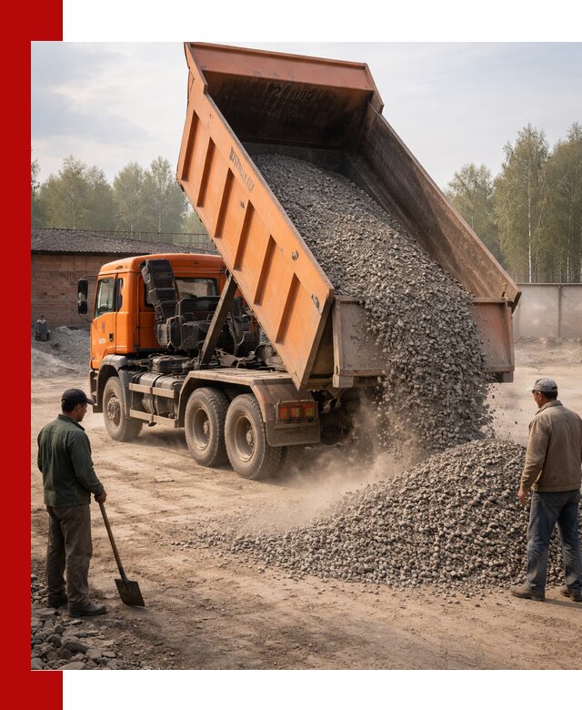 Доставка самосвалом 20 м3 в Бирске быстро и надежно