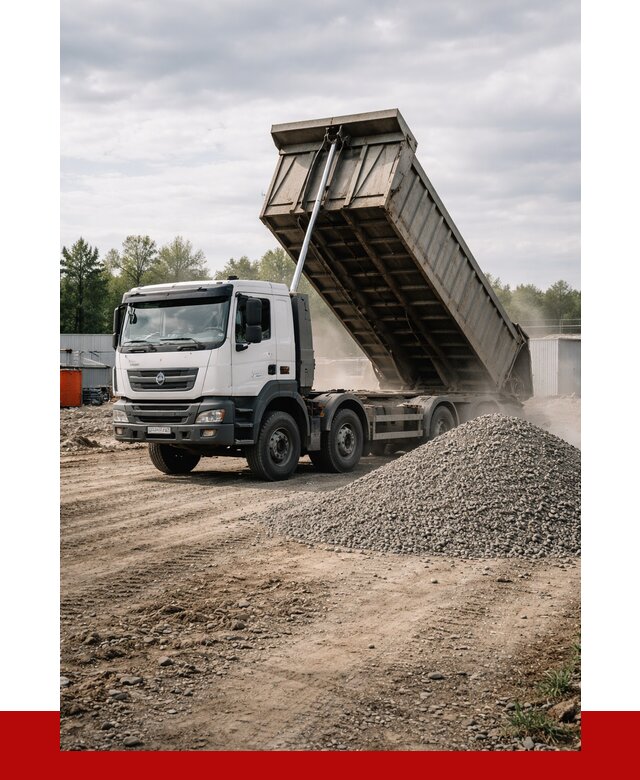 Доставка самосвалом 40 кубов в Бирске от 9355 р. | ПРОНЕРУДБрк