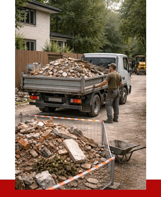 Вывоз строительного мусора с погрузкой в Бирске от 7796 р | ПРОНЕРУДБрк