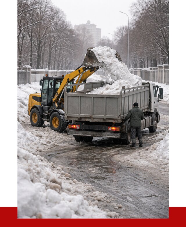 Вывоз снега с погрузкой в Бирске от 3638 р. ПРОНЕРУДБрк