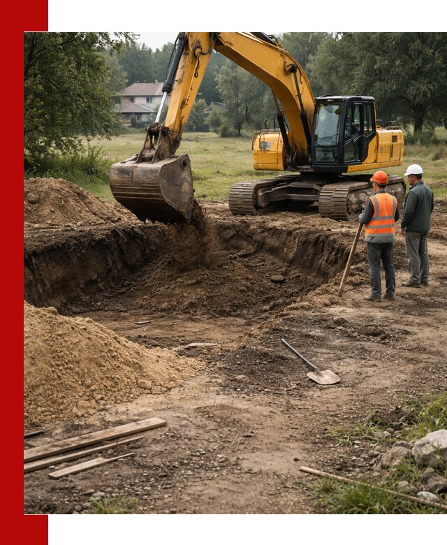 Рытье котлована под фундамент в Бирске (быстро и недорого)